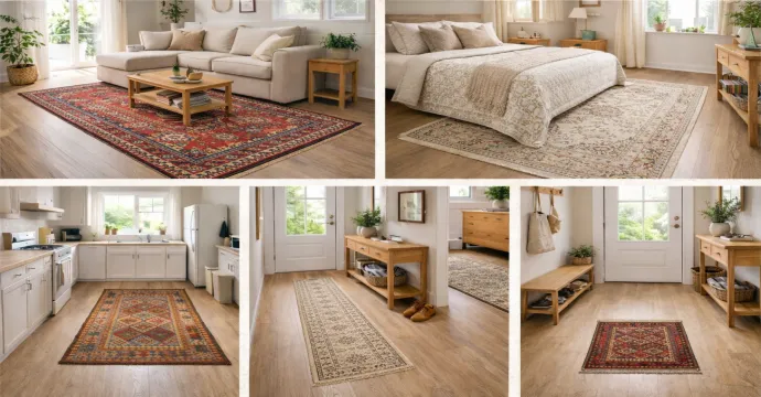 Iskanje preprog po sobah