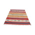 Indijska preproga Kilim 140x200 moderna bombažna Kilim