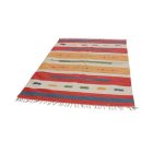 Indijska preproga Kilim 140x200 moderna bombažna Kilim