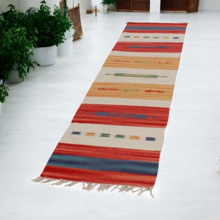 Indijska tekači Kilim 60x240 moderna bombažna Kilim