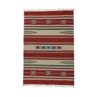 Indijska preproga Kilim 140x200 moderna bombažna Kilim