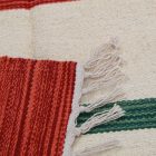 Indijska preproga Kilim 140x200 moderna bombažna Kilim