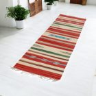 Tekači bombažna preproga 60x240 cm – tanka indijska Kilim