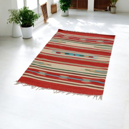 Indijska preproga Kilim 90x150 tanka bombažna preproga