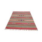 Indijska bombažna Kilim preproga 140x200 cm – barvit moderni dizajn