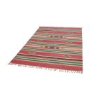 Indijska bombažna Kilim preproga 140x200 cm – barvit moderni dizajn