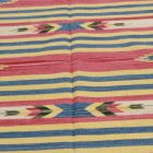 Indijska bombažna Kilim preproga 140x200 cm – barvit moderni dizajn