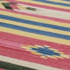 Indijska bombažna Kilim preproga 140x200 cm – barvit moderni dizajn