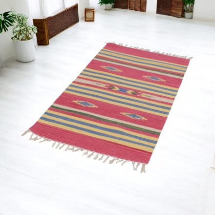 Indijska preproga Kilim 70x140 moderna bombažna Kilim
