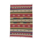 Indijska preproga Kilim 140x200 moderna Kilim iz bombaža