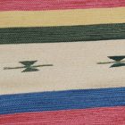 Indijska preproga Kilim 140x200 moderna Kilim iz bombaža
