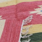 Indijska preproga Kilim 140x200 moderna Kilim iz bombaža