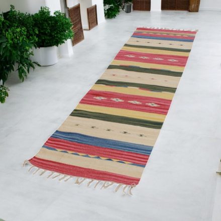 Indijska tekači Kilim 60x240 moderna bombažna Kilim