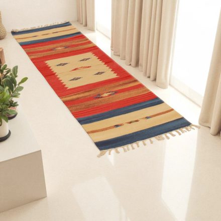 Indijska tekači Kilim 60x200 moderna bombažna Kilim
