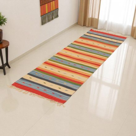 Indijska tekači Kilim 60x200 moderna bombažna Kilim