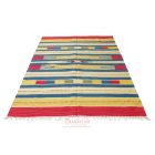 Indijska preproga Kilim 120x180 moderna kilim iz bombaža