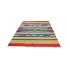 Indijska preproga Kilim 170x240 moderna bombažna Kilim