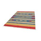 Indijska preproga Kilim 170x240 moderna bombažna Kilim