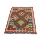 Preproga Kilim Chobi 81x126 ročno tkani Afgan volneni kilim