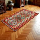 Preproga Kilim Chobi 156x98 ročno tkani Afgan volneni kilim