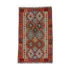 Preproga Kilim Chobi 156x98 ročno tkani Afgan volneni kilim