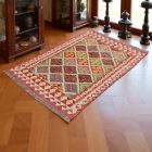Preproga Kilim Chobi 149x98 ročno tkani Afgan volneni kilim