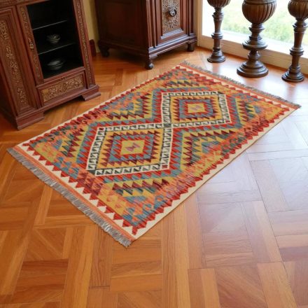 Preproga Kilim Chobi 150x102 ročno tkani Afgan kilim