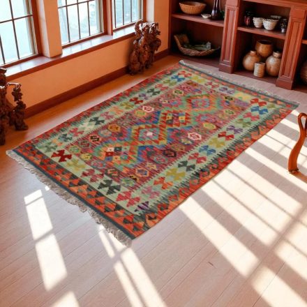 Preproga Kilim Chobi 146x97 ročno tkani Afgan kilim