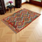 Preproga Kilim Chobi 156x108 ročno tkani Afgan volneni kilim