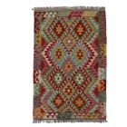 Preproga Kilim Chobi 149x101 ročno tkani Afgan volneni kilim