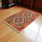 Preproga Kilim Chobi 152x102 ročno tkani Afgan volneni kilim