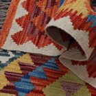 Preproga Kilim Chobi 152x102 ročno tkani Afgan volneni kilim