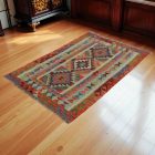 Preproga Kilim Chobi 154x100 ročno tkani Afgan kilim