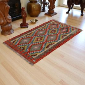 Preproga Kilim Chobi 160x103 ročno tkani Afgan kilim