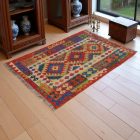 Preproga Kilim Chobi 144x99 ročno tkani Afgan volneni kilim
