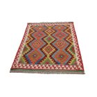 Preproga Kilim Chobi 141x100 ročno tkani Afgan volneni kilim