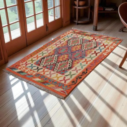 Preproga Kilim Chobi 158x102 ročno tkani Afgan volneni kilim