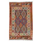 Preproga Kilim Chobi 158x102 ročno tkani Afgan volneni kilim