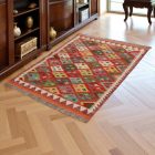 Afgan Kilim Chobi 140x107 cm – volnena preproga z ročno izdelavo