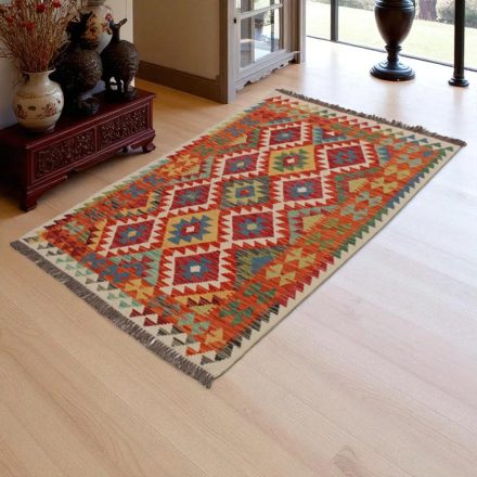 Preproga Kilim Chobi 157x102 ročno tkani Afgan volneni kilim