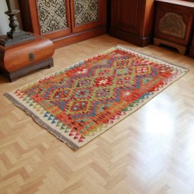 Preproga Kilim Chobi 158x104 ročno tkani Afgan kilim