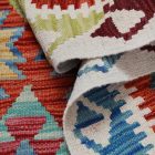 Preproga Kilim Chobi 143x102 ročno tkani Afgan volneni kilim