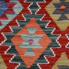 Preproga Kilim Chobi 155x101 ročno tkani Afgan volneni kilim