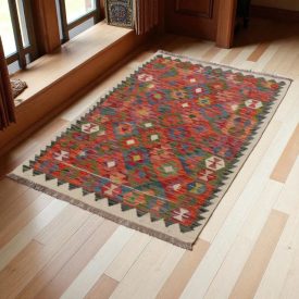 Kilim preproga Chobi 154x102 cm – ročno tkani afganistanski čilim