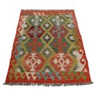 Preproga Kilim Chobi 153x98 ročno tkani Afgan volneni kilim