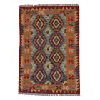 Preproga Kilim Chobi 146x101 ročno tkani Afgan volneni kilim