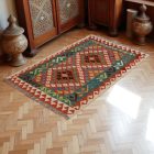 Preproga Kilim Chobi 148x99 ročno tkani Afgan kilim
