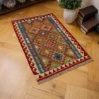 Kilim preproga Chobi 98x144 ročno tkani etnični Kilim