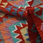 Preproga Kilim Chobi 138x103 ročno tkani Afgan volneni kilim