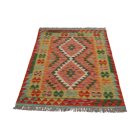 Preproga Kilim Chobi 144x98 ročno tkani Afgan volneni kilim
